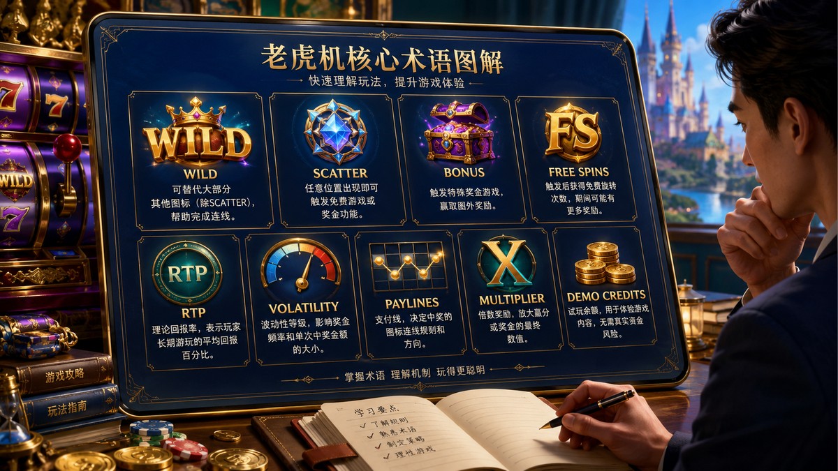 在线老虎机术语表:RTP、Wild、Scatter、Bonus